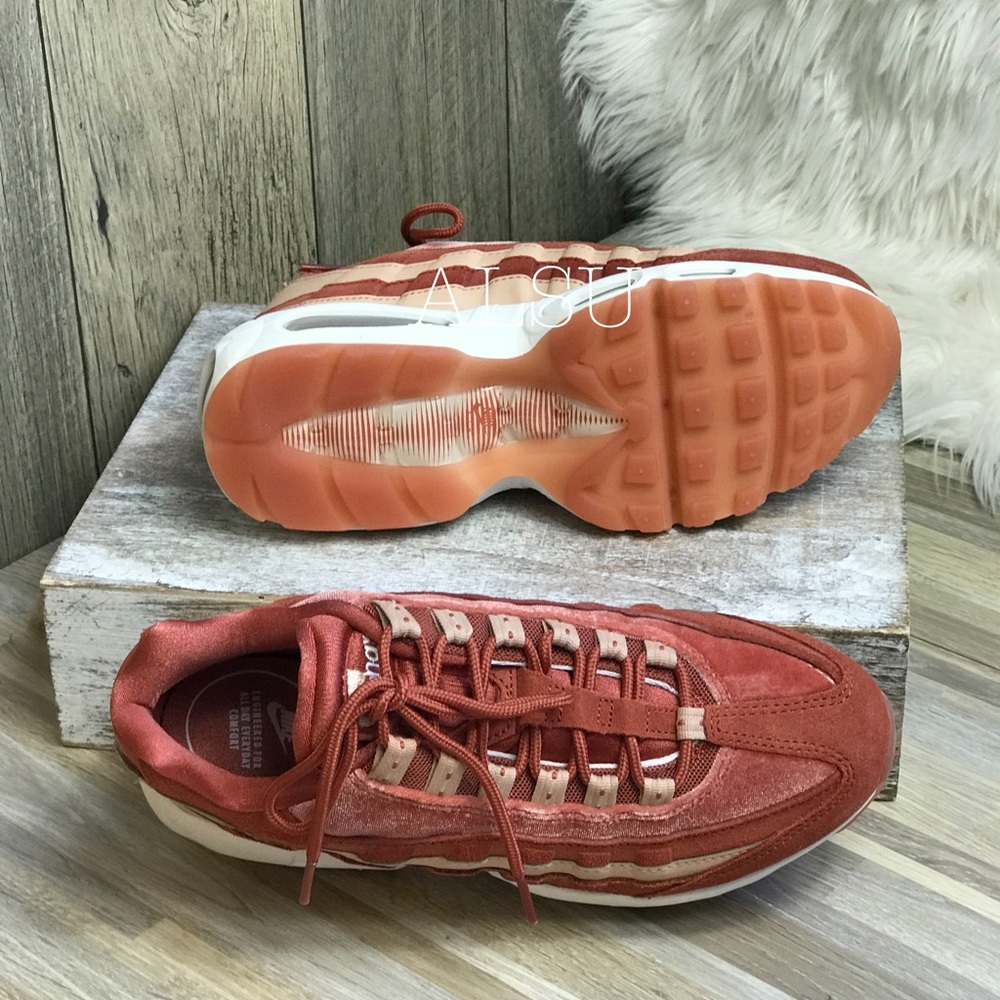 NWT Nike Air Max 95 LX Dusty Peach🍑 W AUTHENTIC - Picture 4 of 8